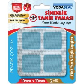 Resim Vodaseal Yapışkanlı Sineklik Tamir Yaması 10 x 10 Mm. - 2 Parça 