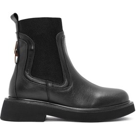 Resim Women's Black Leather Chelsea Boots 