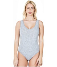 Resim Moon Wear Kalın Askılı Çıtçıtlı Kadın Body 315 Gri 