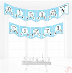 Resim Dişim Çıktı Banner, 175 cm x 17 cm - Mavi 