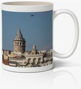 Resim Galata Kulesi Baskılı Kupa Bardak Baskılı Kahve Kupa Bardak-4 