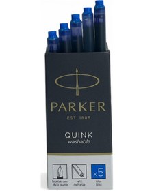 Resim Parker Dolma Kalem Kartuşu Quink Yıkanabilir Mavi 50 Li Paket 1950383 