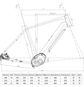 Resim Carraro E-Sportive 6.1 28 Jant 51 cm 9-V Hd Mat Antrasit-Siyah-Mavi Elektrikli Trekking Bisikleti 