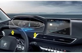 Resim OLED GARAJ İcockpit 3D Gösterge Temperli Nano Ekran Koruyucu Peugeot 2008 ile uyumlu 