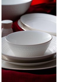 Resim Acar Rienna Gold 6 Kişilik 29 Parça Yemek Takımı Beyaz 