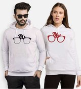 Resim Tshirthane Mr.Mrs. Glasses Sevgili Kombinleri Kapüşonlu Kombini 