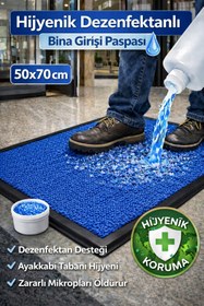 Resim Step Myfloor Renkli Dezenfektan Hijyen Paspası Mavi 
