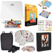 Resim Kodak Step Slim Anında Mobil Fotoğraf Yazıcısı Ve Hediye Aksesuar Seti 