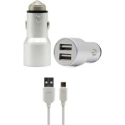 Resim Syrox Android Uyumlu Hızlı Araç Şarj Aleti Ek Kablolu 