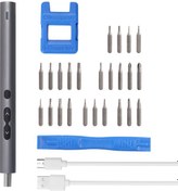 Resim 28in1 200r/dak 0.35nm Tork Kablosuz Tip-c Şarj Edilebilir Çok Amaçlı Elektrikli Tornavida Ucu Seti Mini Şarjlı Tornavida 58923299 