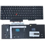 Resim Notespare Lenovo ile Uyumlu Thinkpad E15 Gen2 Type 20T8, E15 Gen2 Type 20T9 Klavye Işıklı Siyah TR 