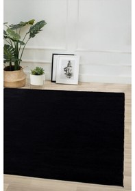 Resim Jassrug Kürk Halı 160X220 Siyah 