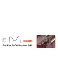 Resim Yate10 200 Adet 0,6mm Dış Köşe Kaynak Zımba Teli 