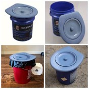 Resim Taşınabilir Açık Kamp Tuvalet Koltuğu, Hafif ve Dayanıklı, Taşıması Kolay, Hızlı Kurulum, Kamp, Seyahat ve Açık Hava Aktiviteleri İçin Uygun, Rahat ve Hijyenik. 