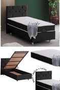 Resim Setay Glamis Tek Kişilik Baza Başlık Letto Yatak Seti 