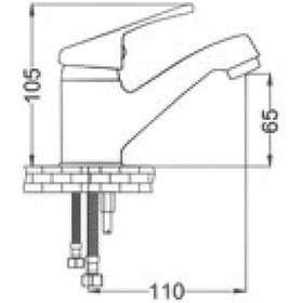 Resim Gms Lale Mix Lavabo Musluk Bataryası La100 