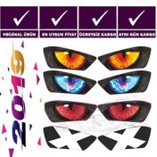 Resim Yamaha 2019 R25 Far Sticker Far Içi Göz Sticker R25 Sticker Beyaz X 