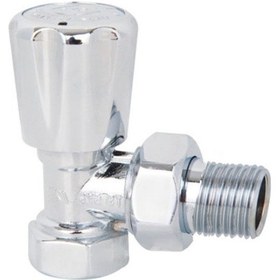 Resim Köşe Radyatör Vanası Krom 1/2 