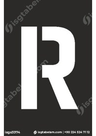 Resim R Harfi Boyama Şablonu 