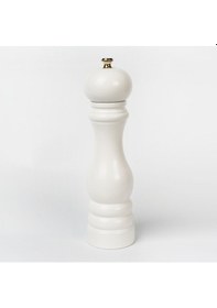 Resim Beyaz Ahşap Tuz Ve Karabiber El Değirmeni Öğütücü Grinder 22 Cm Beyaz 