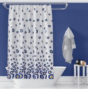 Resim Zethome Banyo Perdesi 1x100x200 Tek Kanat Duş Perdesi Halka Hediyeli 3795 
