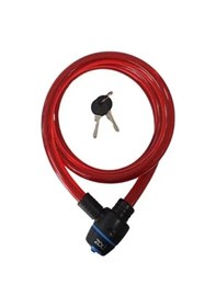 Resim Zoli Bisiklet Kilit Halat 15x1000 84118 Anahtarlı Kırmızı Klt-105-2 Çok Renkli 
