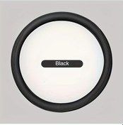 Resim Chuangyinshop Siyah 15" Morandi Rose Gold Dikişli Deri Direksiyon Kılıfı - Kaymaz Siyah 