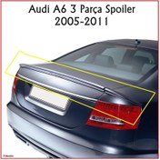 Resim Audi A6 3 Parça Spoiler 2005-2011 Arası Modellere Uyumludur 