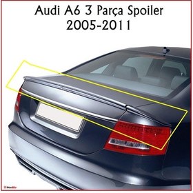 Resim Audi A6 3 Parça Spoiler 2005-2011 Arası Modellere Uyumludur 