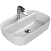 Resim Cerastyle Turkuaz Aqua Tezgah Üstü Lavabo 