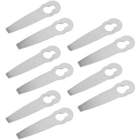 Resim Fsa 45 Polycut 2-2 Çim Biçme Makinesi İçin 10'lu Yedek Metal Bıçak Paketi 