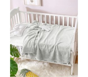 Resim Urz Store Peluş Bebek Battaniyesi Yenidoğan Welsoft Bebek Arabası Beşik Puset Kundak Battaniye 120X100 cm 