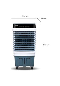 Resim Woox 100 Lt Su Kapasiteli, 420 Watt, Otomatik Salınım, Dijital Touch Panel Portatif Hava Soğutucu 