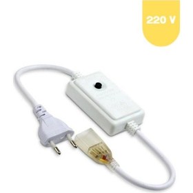 Resim Rgb Hortum Led Fiş 220 V Güç Kablosu 4 Pin 