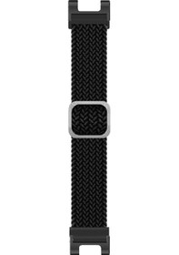 Resim Kosona Amazfit T-rex/t-rex Pro İçin 22mm Ayarlanabilir Esnek Nilon Değiştirme Kordonu - Siyah Tamiriçi Vidalama Takımı İçerir 