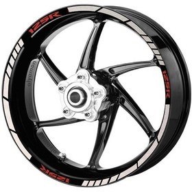 Resim Deeb Cbr 125 Jant Şeridi Beyaz Kırmızı Model X N11.61206 