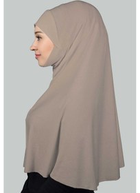 Resim Altobeh Hazır Türban Peçeli Pratik Eşarp Tesettür Nikaplı Hijab - Namaz Örtüsü Sufle 3xl - Açık Vizon Açık Vizon 