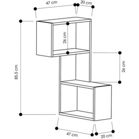 Resim Rafkestir Ibiza Corner Raf Set Cordoba ( Mat ) 
