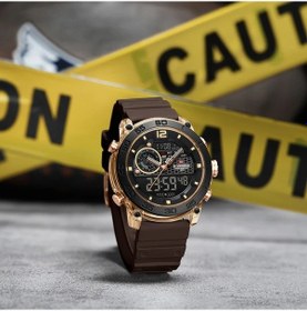 Resim Fochsia Navıforce Erkek Multifonksiyonel Spor Kuvars Saati Rg Y Ce Altın Kahve Renk Suya Dayanıklı Diğer 