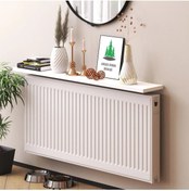 Resim Reyo Mdf Beyaz Petek Üstü Duvara Monte Uçan Raf Dresuar 180cmx18cm 