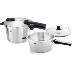 Resim Fissler Vitaquick Premium Düdüklü Tencere 6,0L+3,5L 