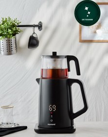 Resim HOMEND Royaltea Cooltouch 1795h Dokunmatik El Yakmaz Gövdeli Paslanmaz Çelik Konuşan Çay Makinesi 