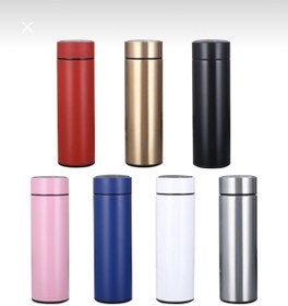 Resim TERMOS Dijital sıcaklık göstergeli paslanmaz Çelik 500 ML 