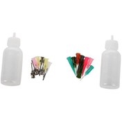 Resim 16 Adet/takım Kına Kiti Aplikatör Nozulları Şişe Yapıştır Dövme Sanatı Çizim Aracı 