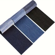 Resim 3 Rulo Jean Ütüleme Yamaları, 8 X 50 Cm Onarım Yamaları, Giyim, Kendinden Yapışkanlı Ütüleme Yamaları, DIY Delik Yamaları (Koyu Mavi, Açık Mavi, Siyah) 