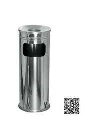 Resim 15 Litre Çelik Ayaklı Kolon Küllük No 2 18×60 CM 