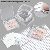 Resim 2 adet/6 adet/28 adet Tırnak Saklama Kutusu Ekran Kutusu Çift Taraflı Yapışkan Şerit Seti, Basit Şeffaf Giyilebilir Tırnak Saklama Ekran Kutusu, Tırnak Dikişsiz Yapışkan Şerit, Tırnak Arka Plan Karton, Salon Tırnak Malzemeleri, Tırnak Teknolojisi Malzemeleri, Tırnak Aksesuarları, Tırnak Stüdyo Aksesuarları, Tırnak Ürünleri 