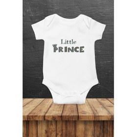 Resim Little Prince Baskılı Bebek Body Zıbın 