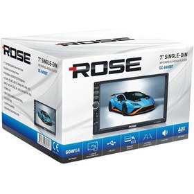 Resim Rose DC-6400BT Usb, Aux, Fm, Sd, Bluetooth 7 Double-Din Teyp 
