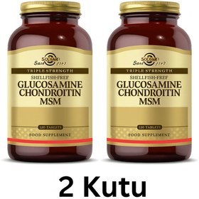 Resim Solgar Glucosamine Chondroitin MSM (Glukozamin Kondroitin MSM) 120 Tablet ( 2 adet ) 